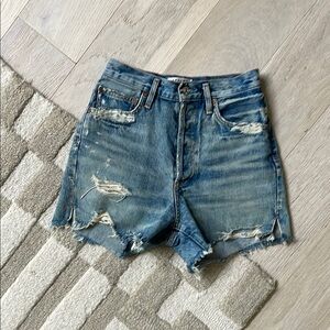 Agolde Dee High Rise Shorts, Riccochet, Sz 25.